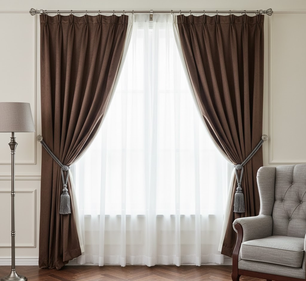 Luxury drapery in sophisticated design